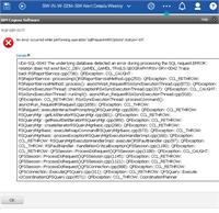 Dashboard Error