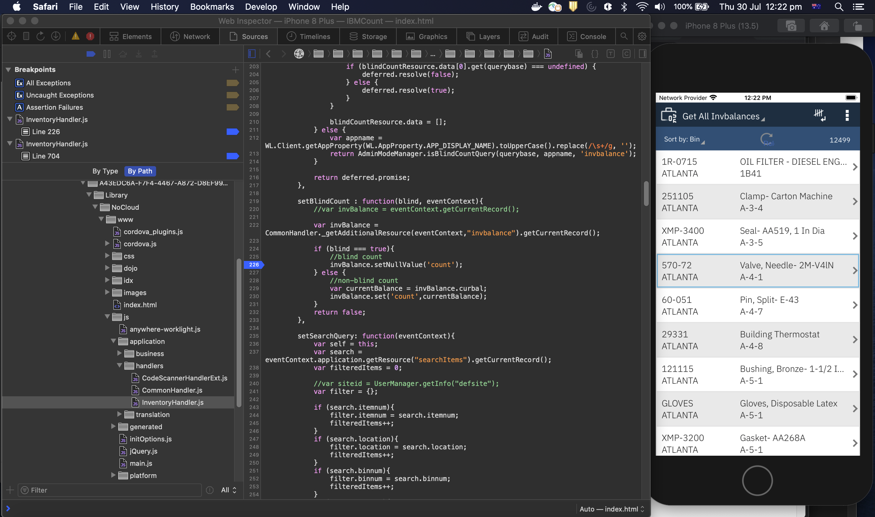 web inspector