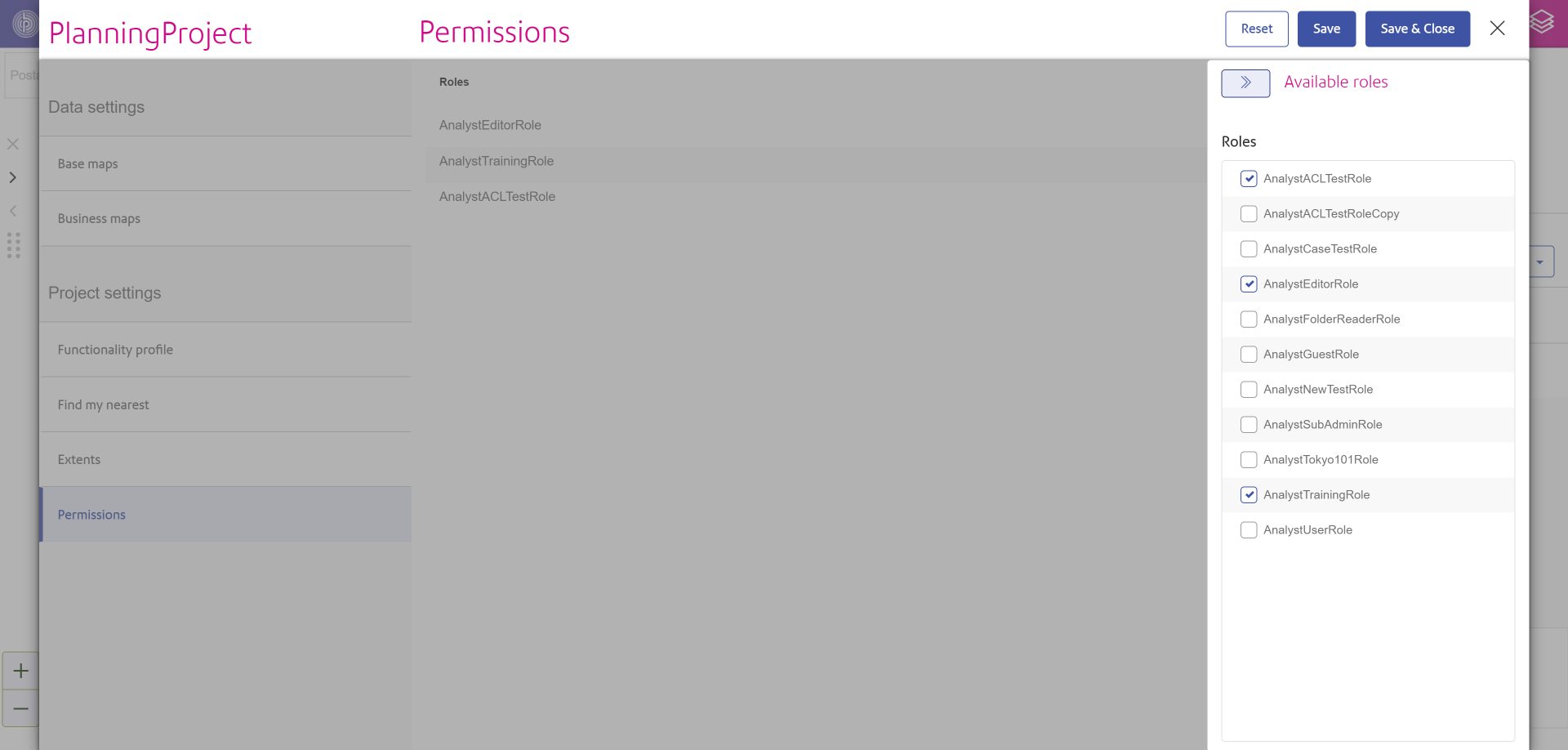 SSA project permissions