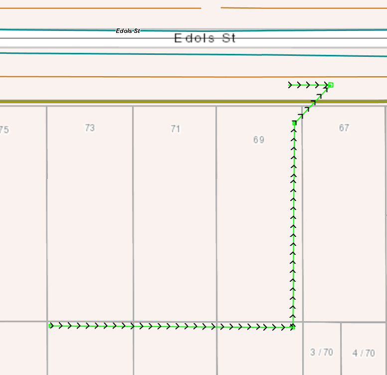 Line direction example