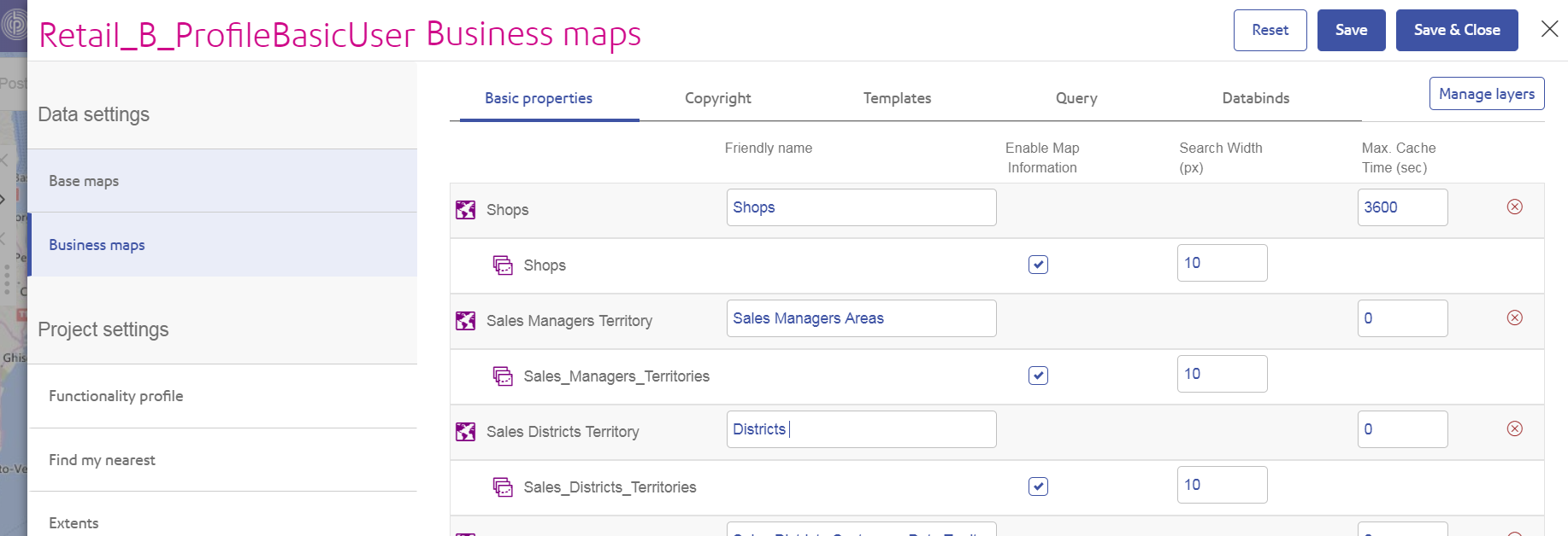 named Maps Friendly Name setting in SSA