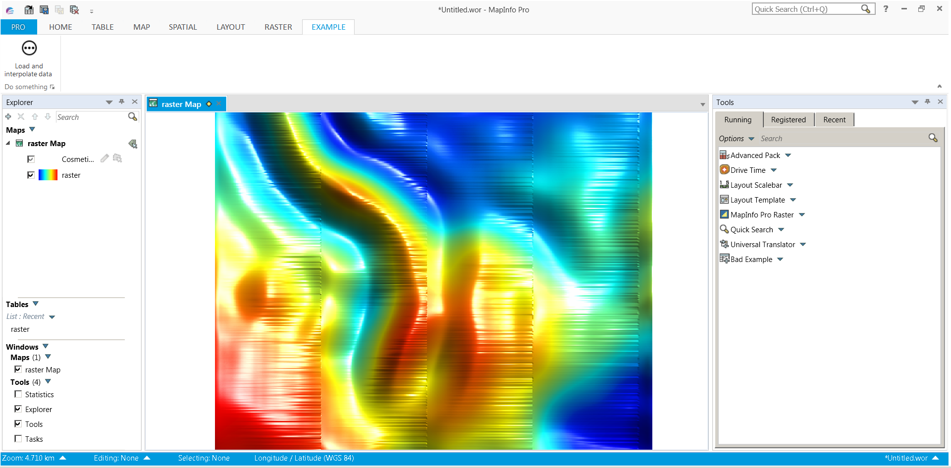 Raster API: Interpolation | MapInfo Pro