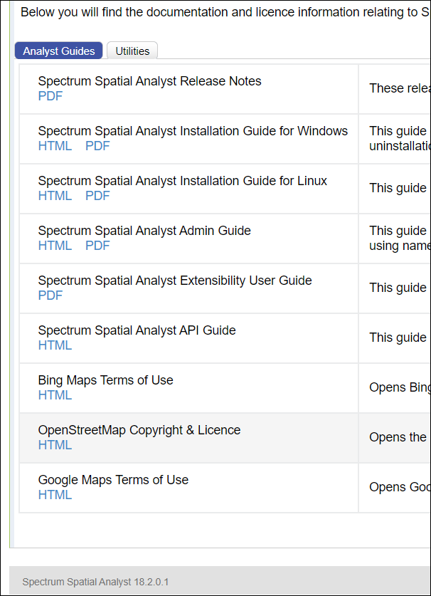 administration console view