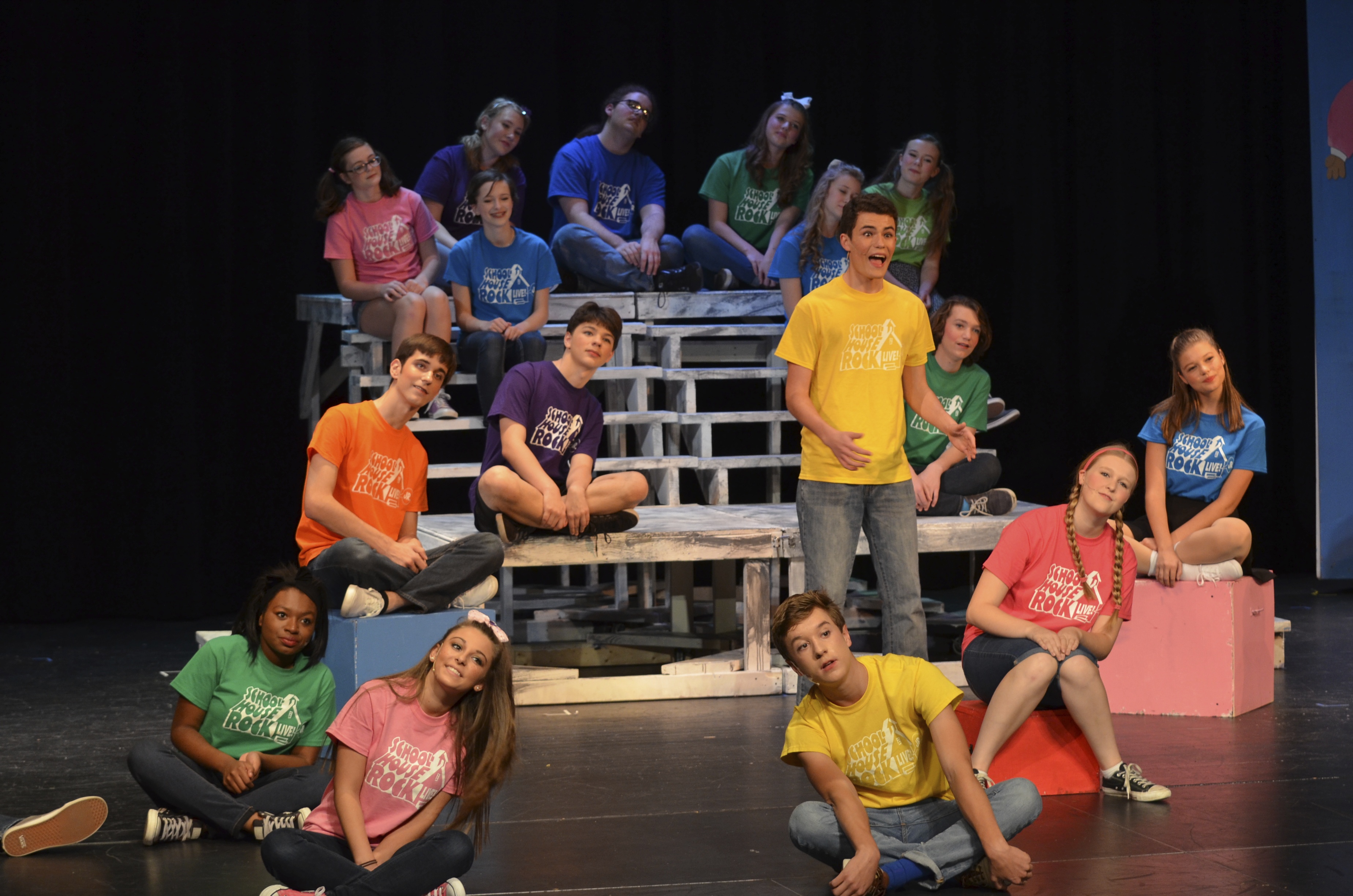 Mobile Stairs--on casters, can be configured and locked in different positions