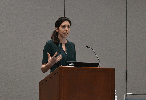 Christine Ghatan, MD Christine Ghatan, MD, speaking at SIR 2018