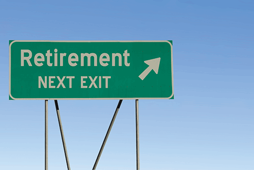 Retirement Highway sign, next exit retirement
