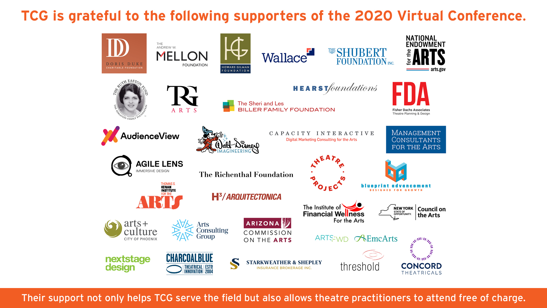 Our Supporters 2020 TCG Virtual Conference ReEmergence