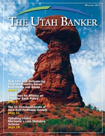 The Utah Bankers Magazine Winter Issue