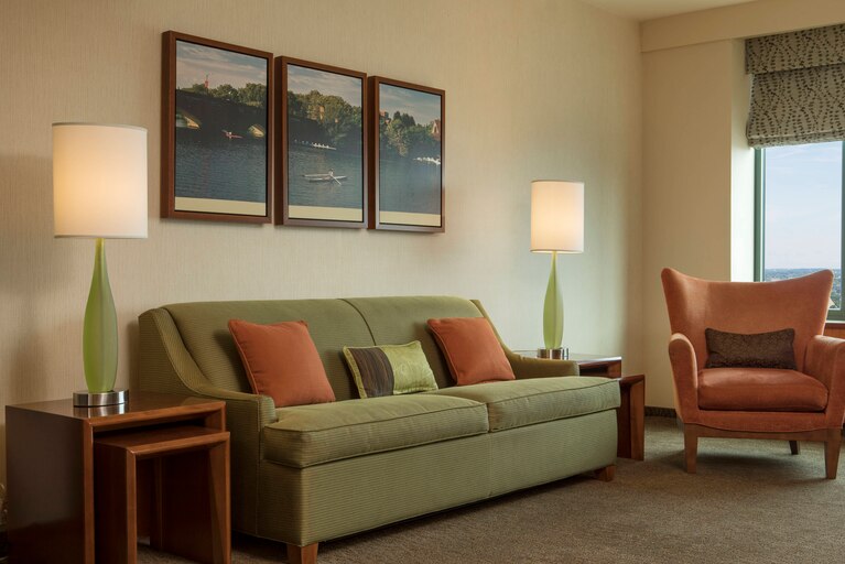 Sofa at the Sheraton Boston Hotel