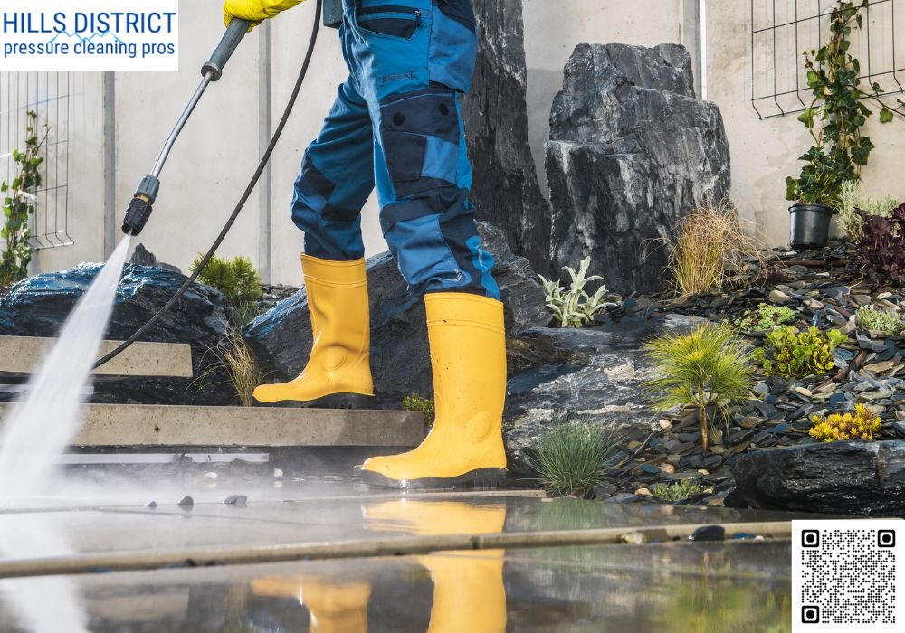 Can pressure cleaning remove oil stains from driveways?