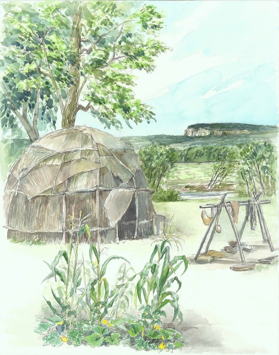 Watercolor by Josephine Bloodgood