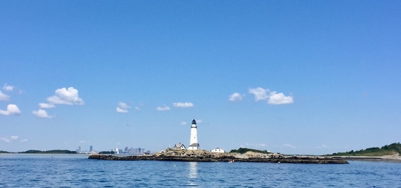 Boston Light, America's first lighthouse, is one of the historic landmarks you will be able to see on this tour.