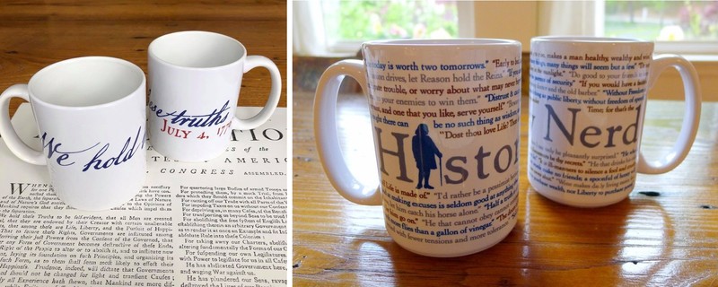 History coffee mugs