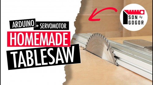 Table Saw With Automated Fence Positioning