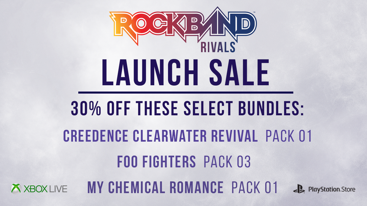 Harmonix Blog Rock Band Rivals Launch Sale 30 Off Select DLC Packs