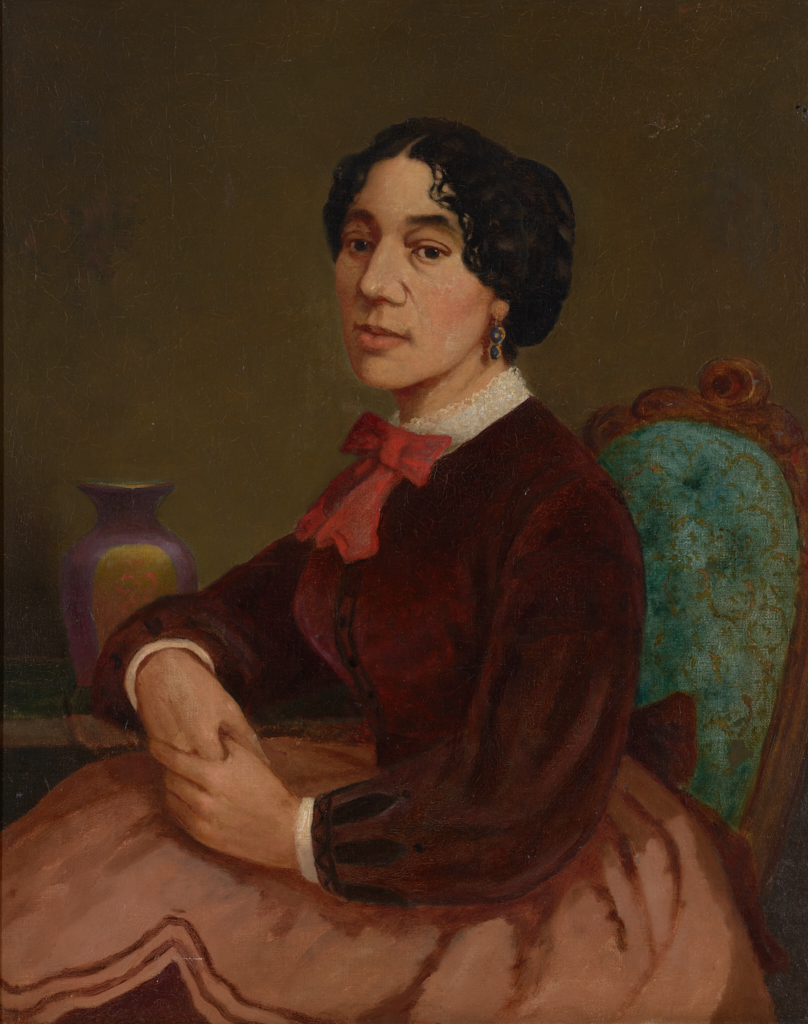 Painted portrait of Christiana Carteaux Bannister