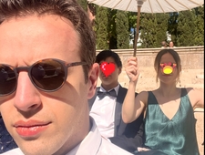 Clive and Worm in Winter photo