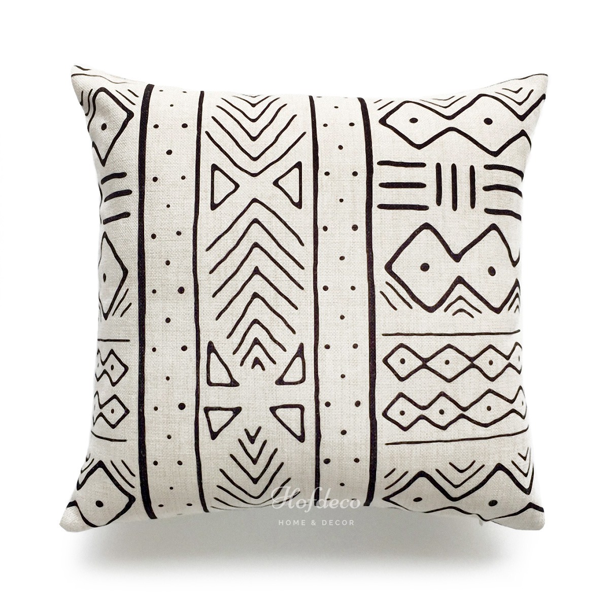 Hofdeco Throw Lumbar Pillow Case Africa MUD CLOTH Print Bogolan Cushion