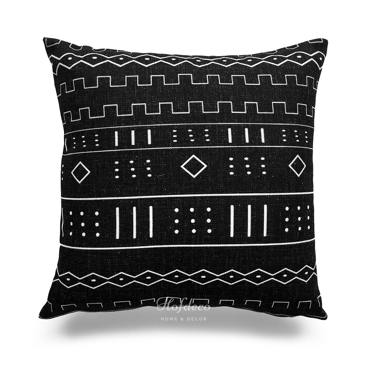 Hofdeco Throw Lumbar Pillow Case Africa MUD CLOTH Print Bogolan Cushion