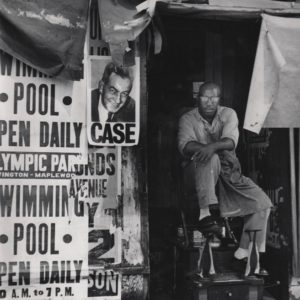 Shoe Shine Stand with Posters