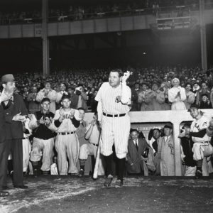 Babe Ruth Emerging from the Dugout