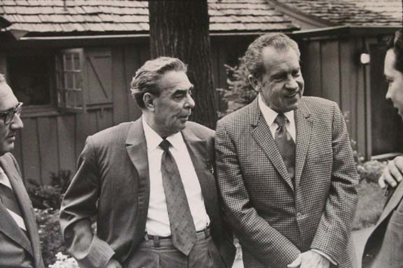 Leonid Brezhnev and Richard Nixon