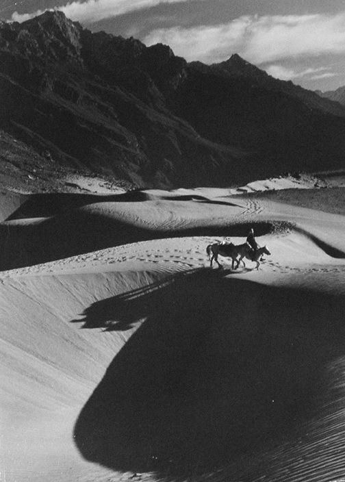 A Man Crossing the Desert on Horseback, Kashmir
