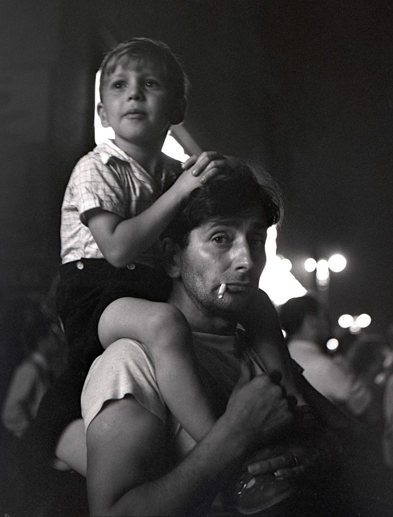 Boy on Dad's Shoulders - Coney Island