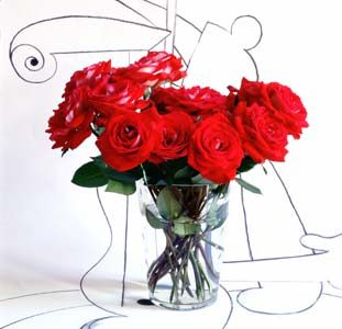 Red Roses Drawing