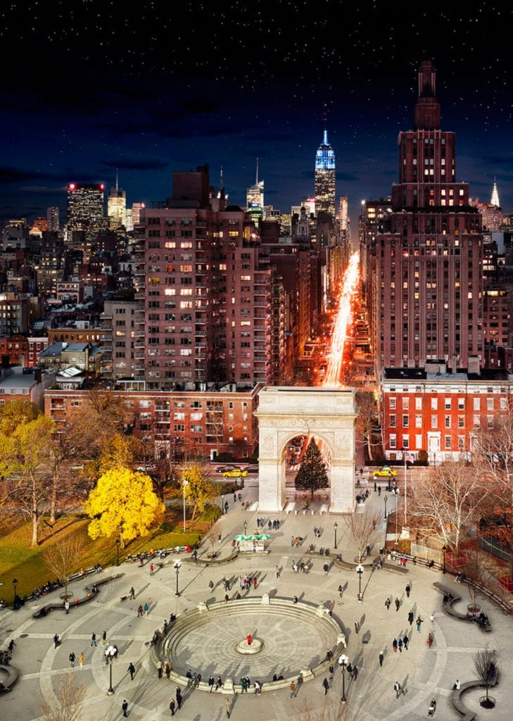 Stephen Wilkes, Washington Square Park, NYC, Day to Night
