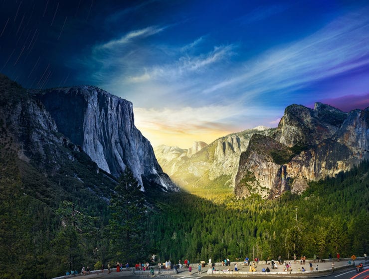 Stephen Wilkes, Tunnel View, Yosemite National Park, Day to Night, 2014