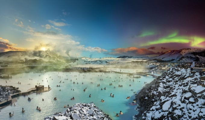 Stephen Wilkes, Blue Lagoon, Iceland, Day to Night