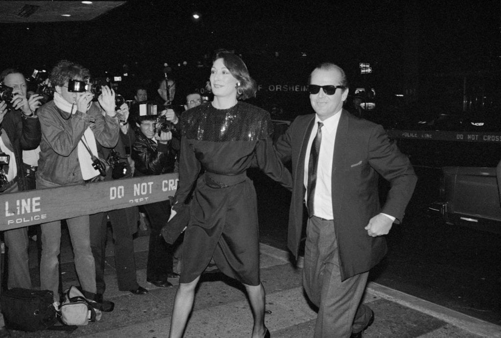 Robin Platzer, Angelica Huston and Jack Nicholson at the Terms of Endearment Premiere, New York City