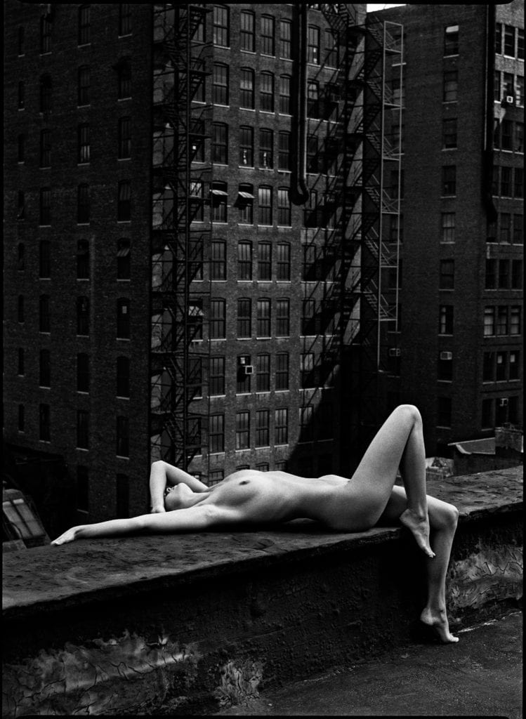 Patrick Demarchelier, Nude, New York, 1975, Selenium / Toned Silver Gelatin Photograph