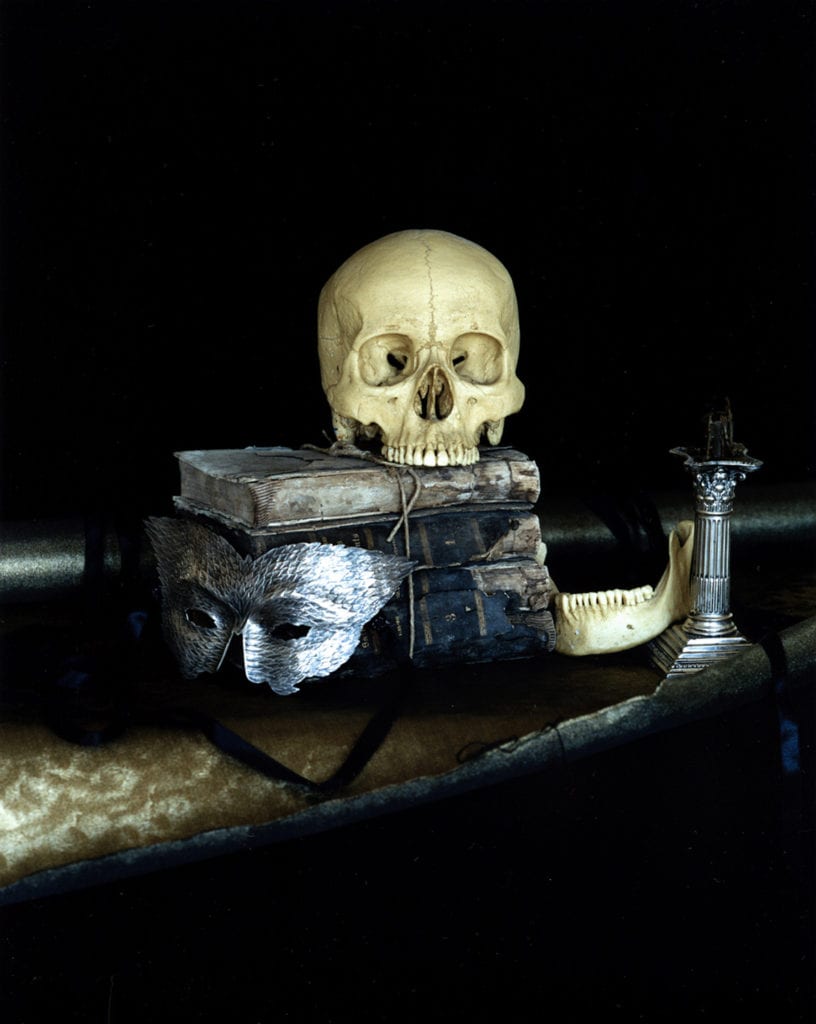 Michael James O'Brien, Still life with a silver mask, 2005, Chromogenic Color Photograph