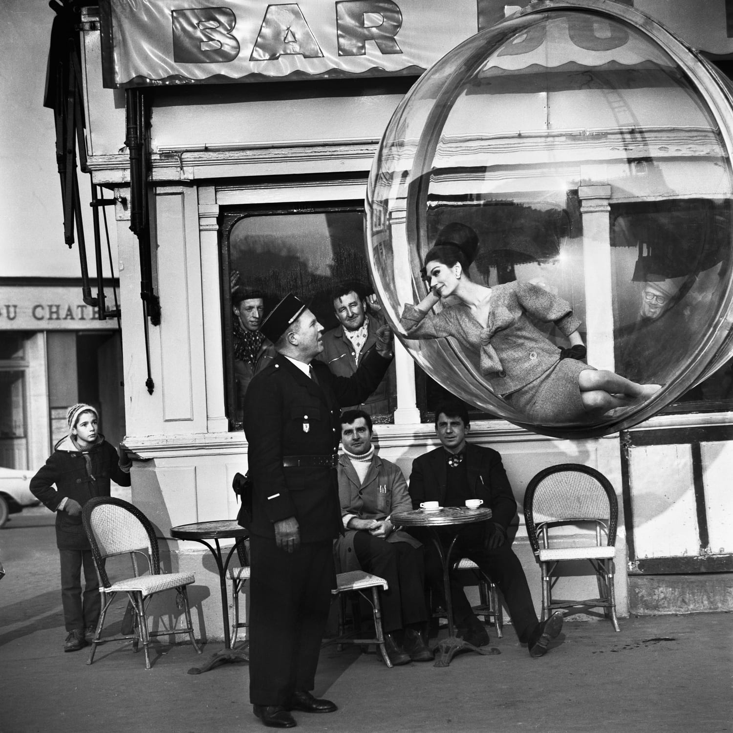 Melvin Sokolsky, Bar Du Flick, 1963, Infused dyes sublimated on aluminum Melvin Sokolsky, Bar Du Flick, 1963, Infused dyes sublimated on aluminum