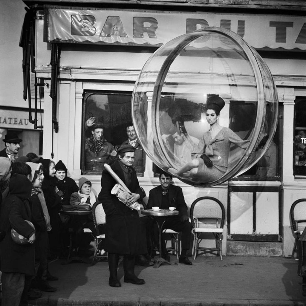 Melvin Sokolsky, Bar du Baguette, Paris, 1963, Infused Dyes Sublimated on Aluminum