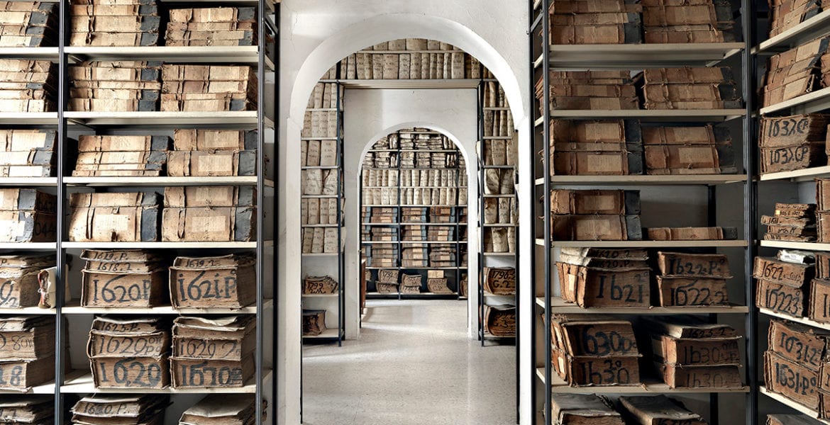 Massimo Listri, Archivio Banco di Napoli II, Napoli, 2013, Archival lambda color photograph