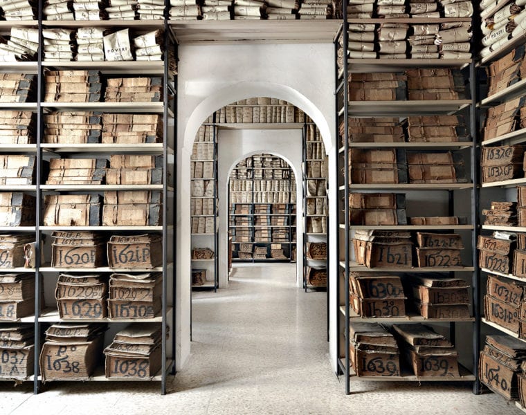 Massimo Listri, Archivio Banco di Napoli II, Napoli, 2013, Archival lambda color photograph