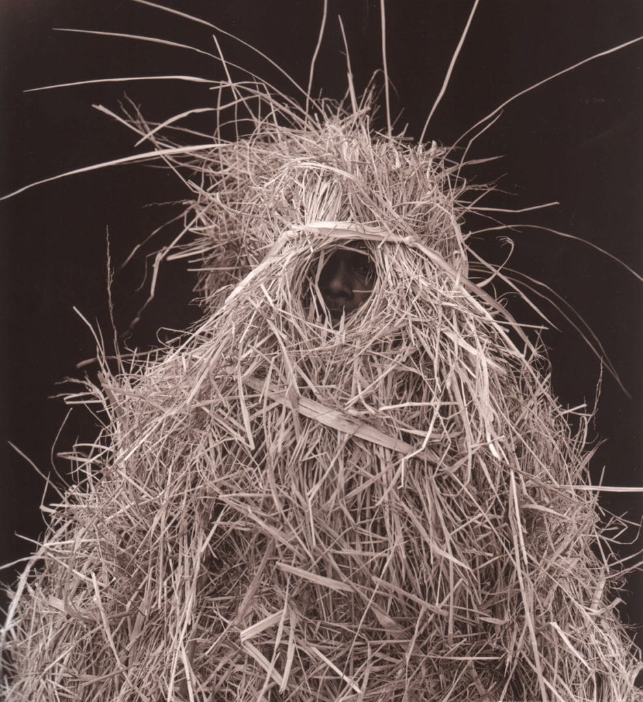 Marcus Leatherdale, Strawman-Muria, 2001, Split Toned Silver Gelatin Photograph