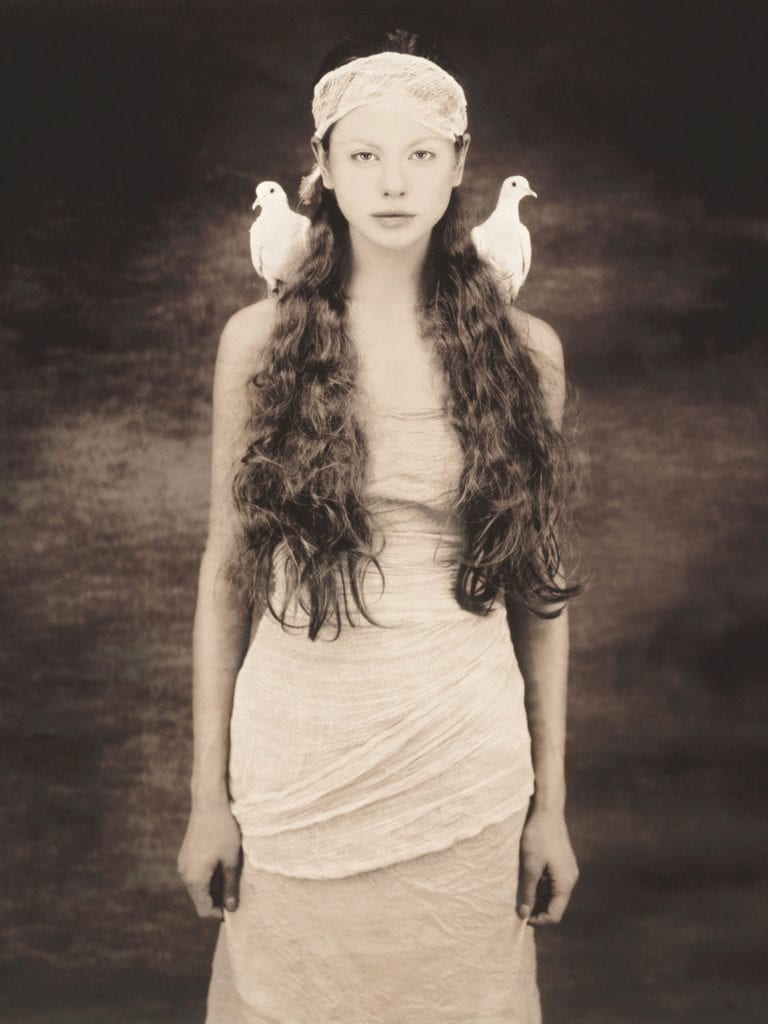 Joyce Tenneson, Dasha, 1998, Infused dyes sublimated on aluminum