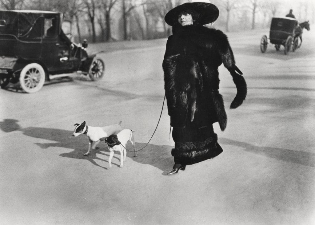 Jacques-Henri Lartigue, Woman With Fox Fur, Avenue Des Acacias