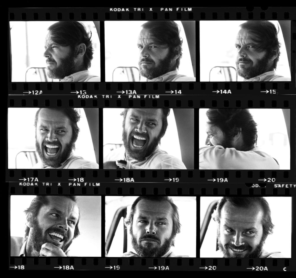 Harry Benson, Jack Nicholson Contact Sheet