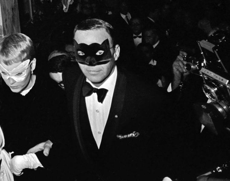 Harry Benson, Frank Sinatra and Mia Farrow at Truman Capote's Black and White Ball, 1966, Archival pigment photograph
