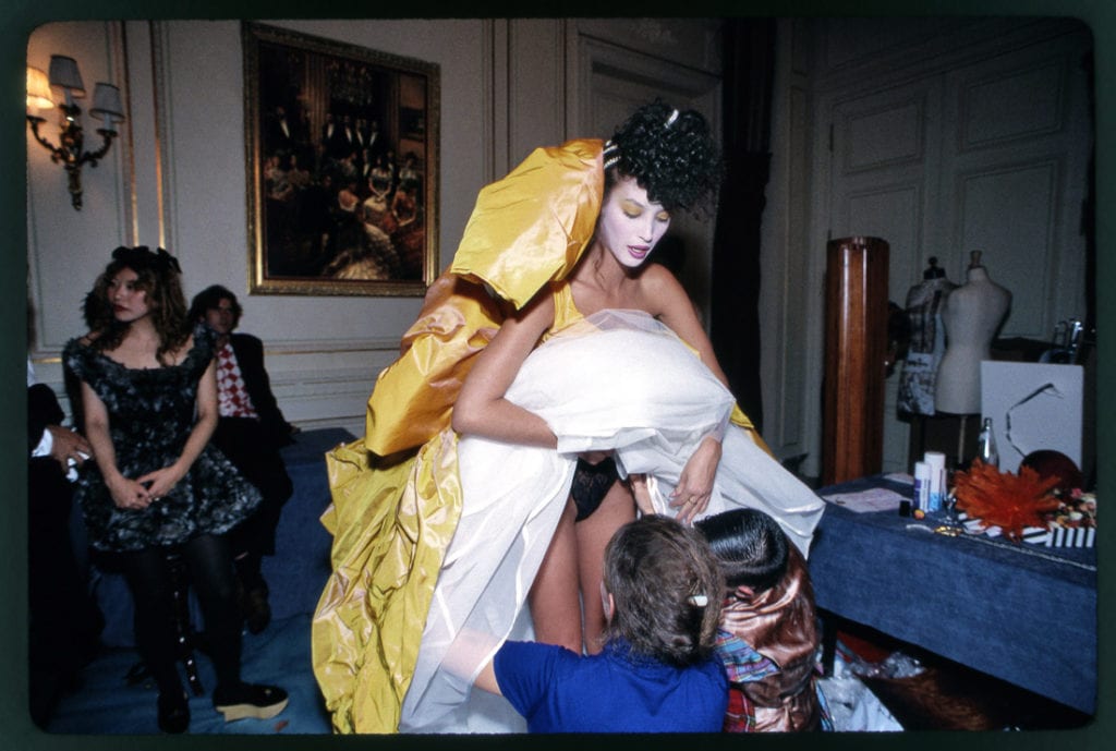 Harry Benson, Christy Turlington In Vivienne Westwood Ballgown, Paris, 1993, Archival Pigment Photograph