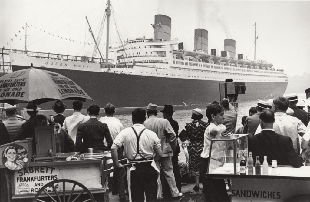 George Daniell, Queen Mary (Hotdog Stand), Early Silver Gelatin Photograph