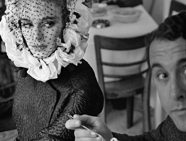 Frank Horvat, High Fashion for Harper's Bazaar with Deborah Dixon (Spaghetti Girl), Rome, 1942