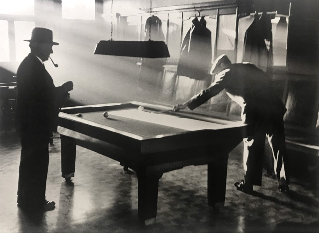Edouard Boubat, Billard à Anvers (Anvers, Belgique)