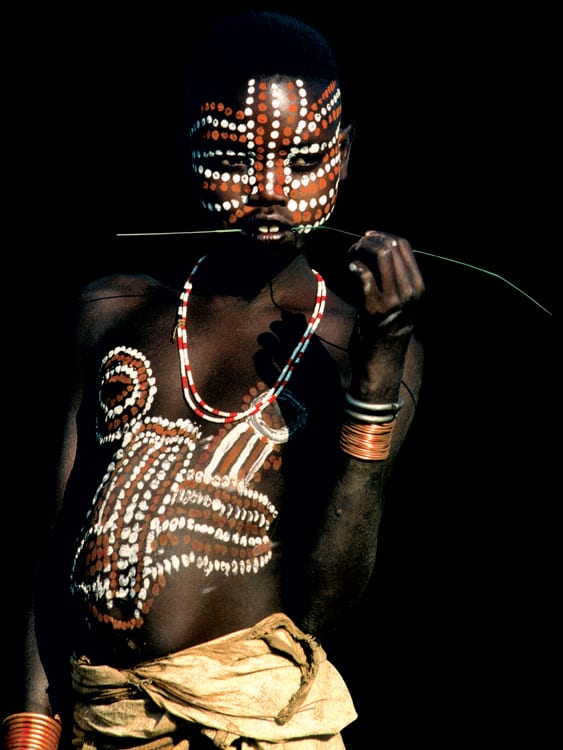 Carol Beckwith & Angela Fisher, Surma (Girl with Exotic Markings) # 44