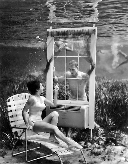 Bruce Mozert, Silver Springs Underwater (Couple Cooling Down), 1940-1970, Silver Gelatin Photograph